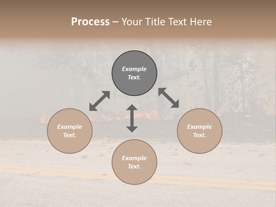 A Fire Hydrant On The Side Of A Road With A Forest In The Background PowerPoint Template