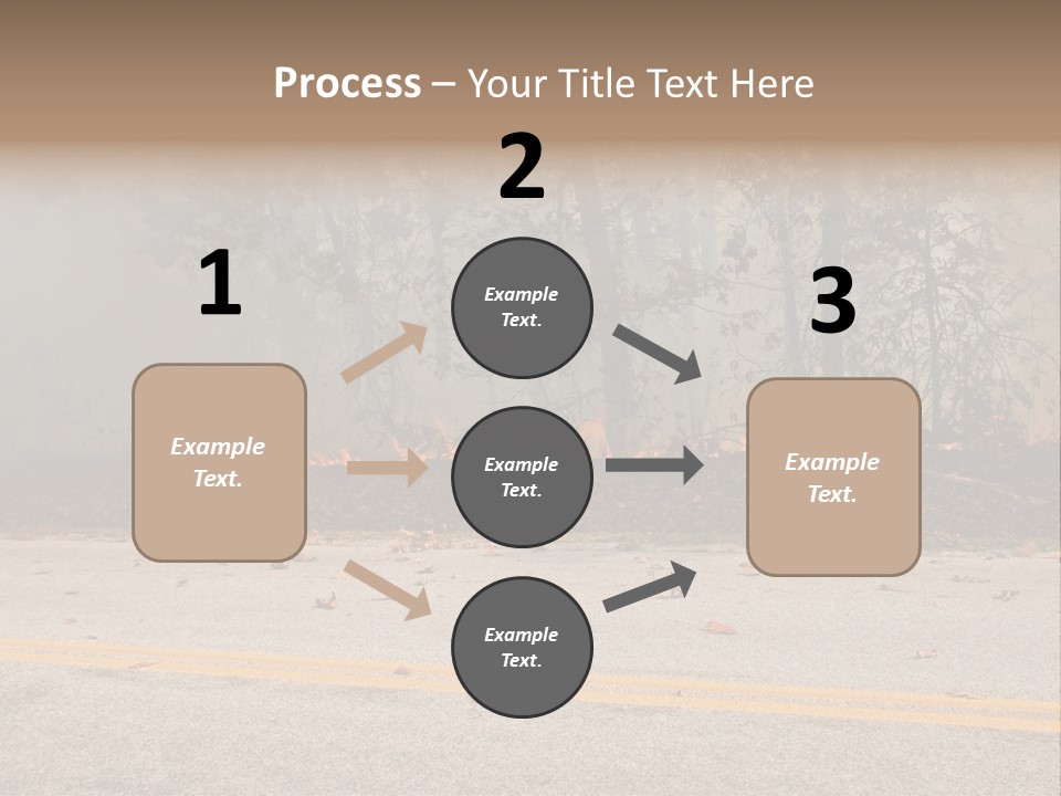A Fire Hydrant On The Side Of A Road With A Forest In The Background PowerPoint Template