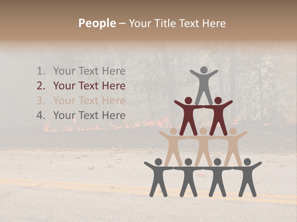 A Fire Hydrant On The Side Of A Road With A Forest In The Background PowerPoint Template