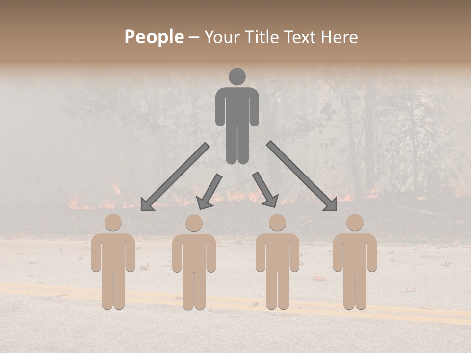A Fire Hydrant On The Side Of A Road With A Forest In The Background PowerPoint Template