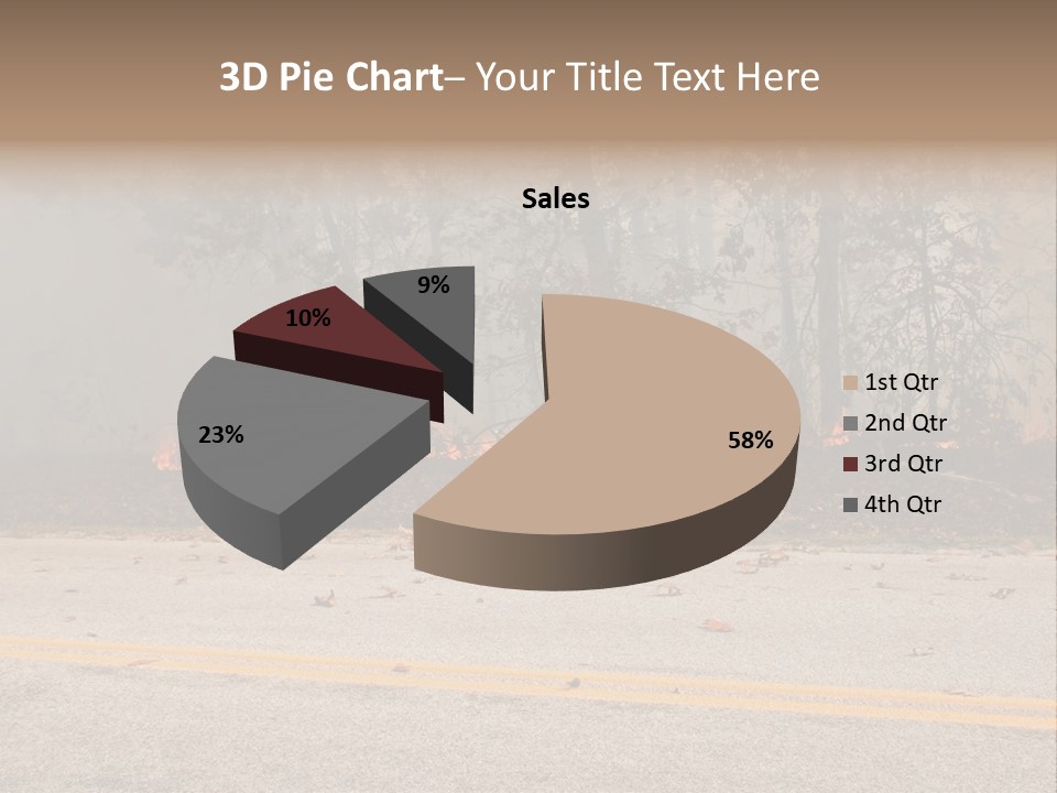 A Fire Hydrant On The Side Of A Road With A Forest In The Background PowerPoint Template