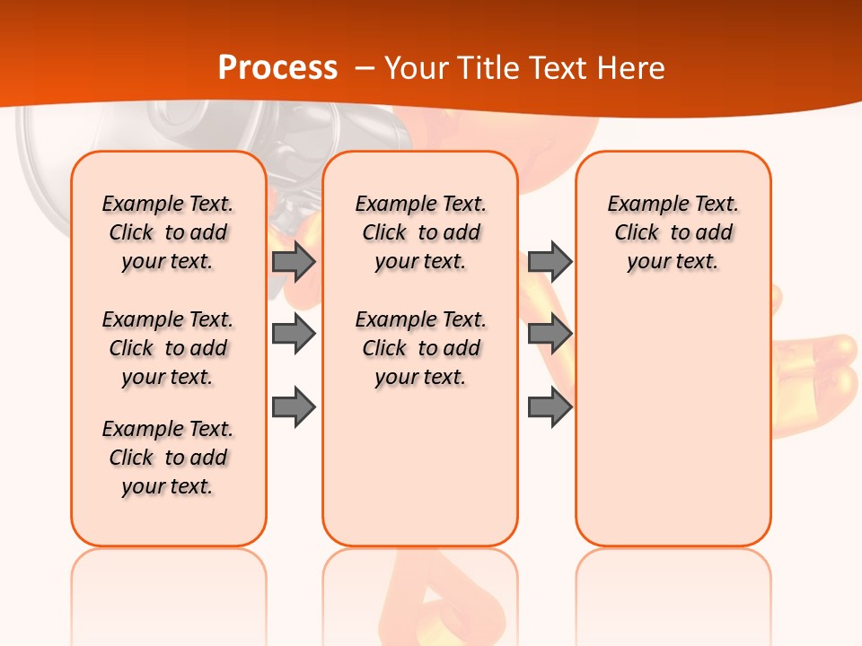 An Orange Man With A Megaphone On A White Background PowerPoint Template