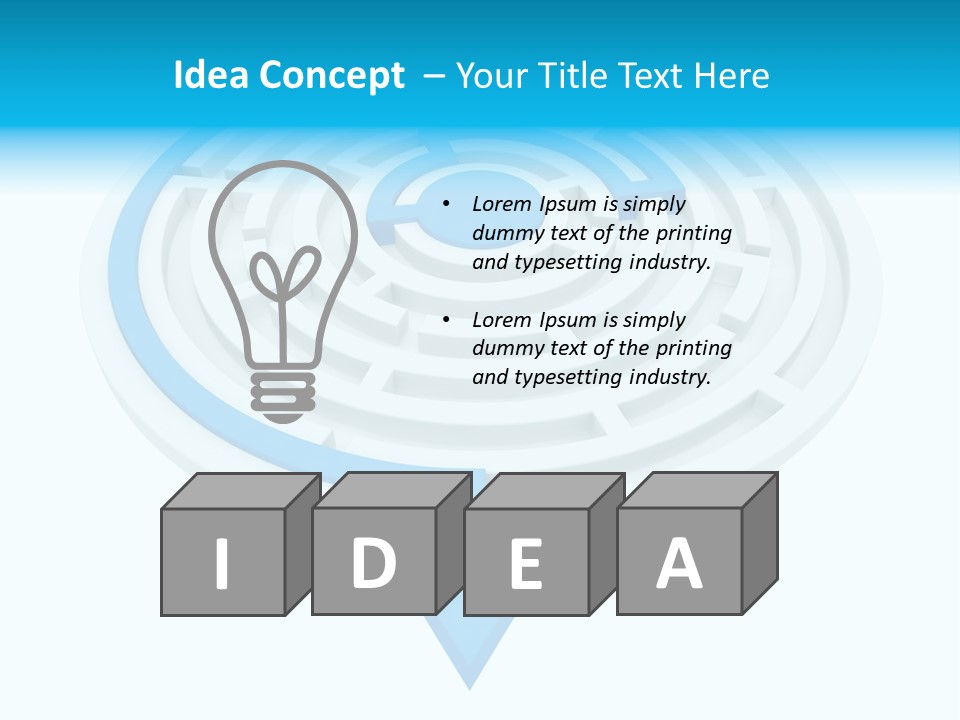 Solution (3D Rendered Illustration) PowerPoint Template