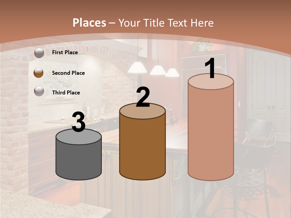 Bungalows At A Tropical Resort PowerPoint Template