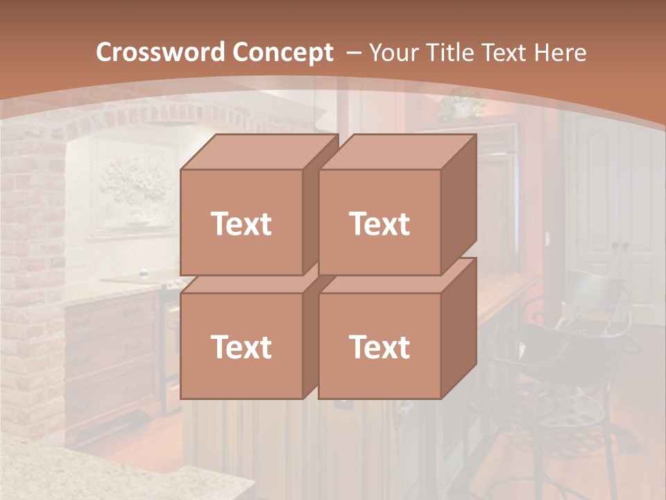 Bungalows At A Tropical Resort PowerPoint Template