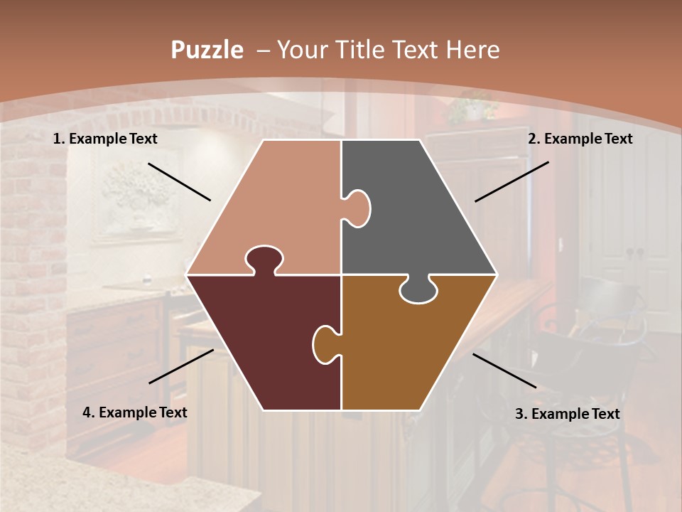 Bungalows At A Tropical Resort PowerPoint Template