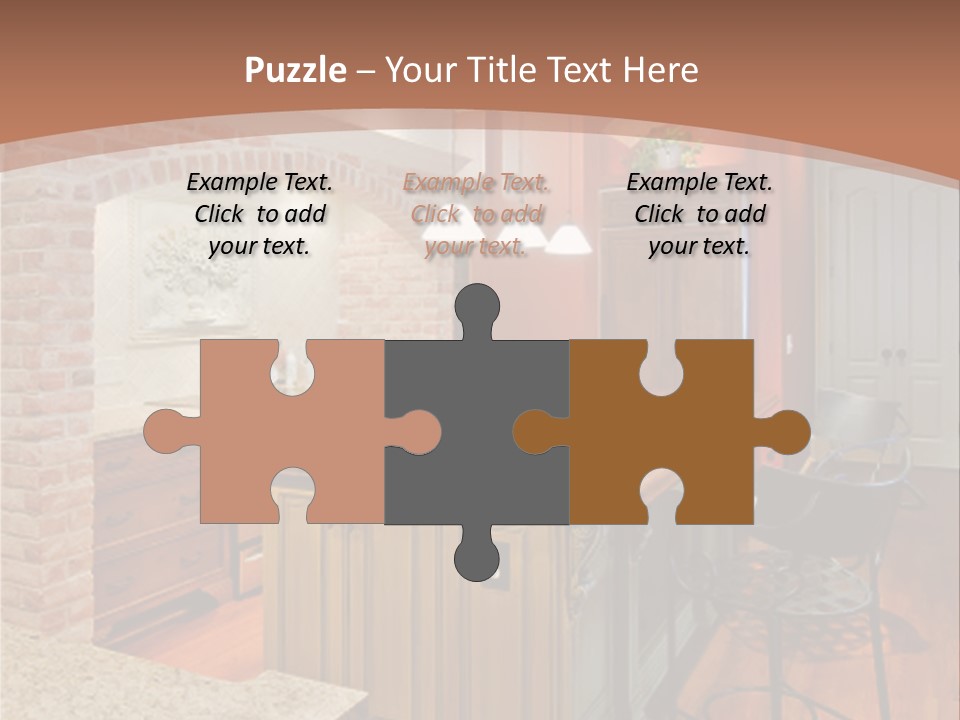 Bungalows At A Tropical Resort PowerPoint Template