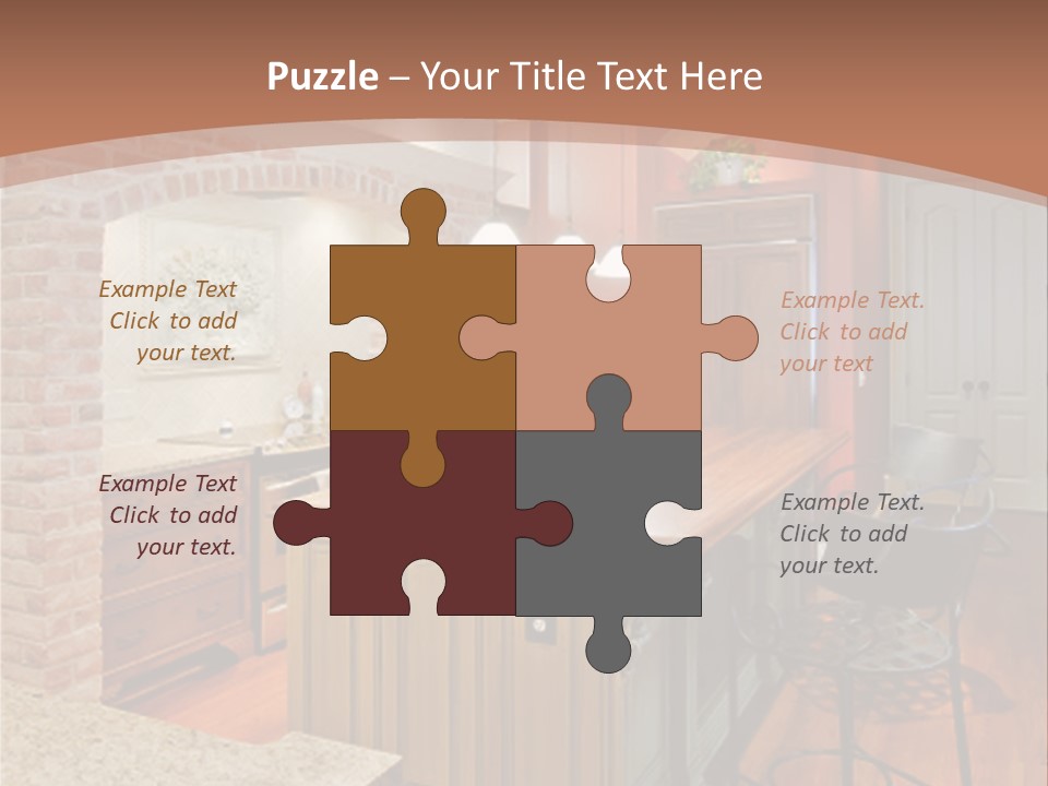 Bungalows At A Tropical Resort PowerPoint Template