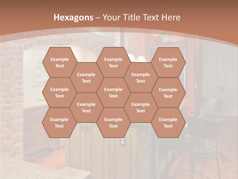 Bungalows At A Tropical Resort PowerPoint Template