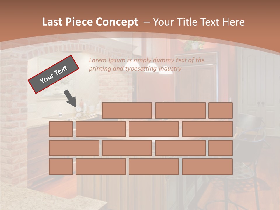 Bungalows At A Tropical Resort PowerPoint Template