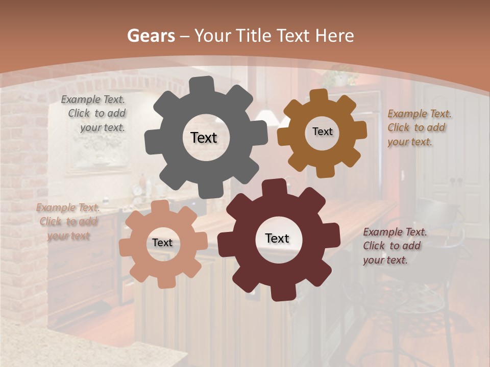 Bungalows At A Tropical Resort PowerPoint Template