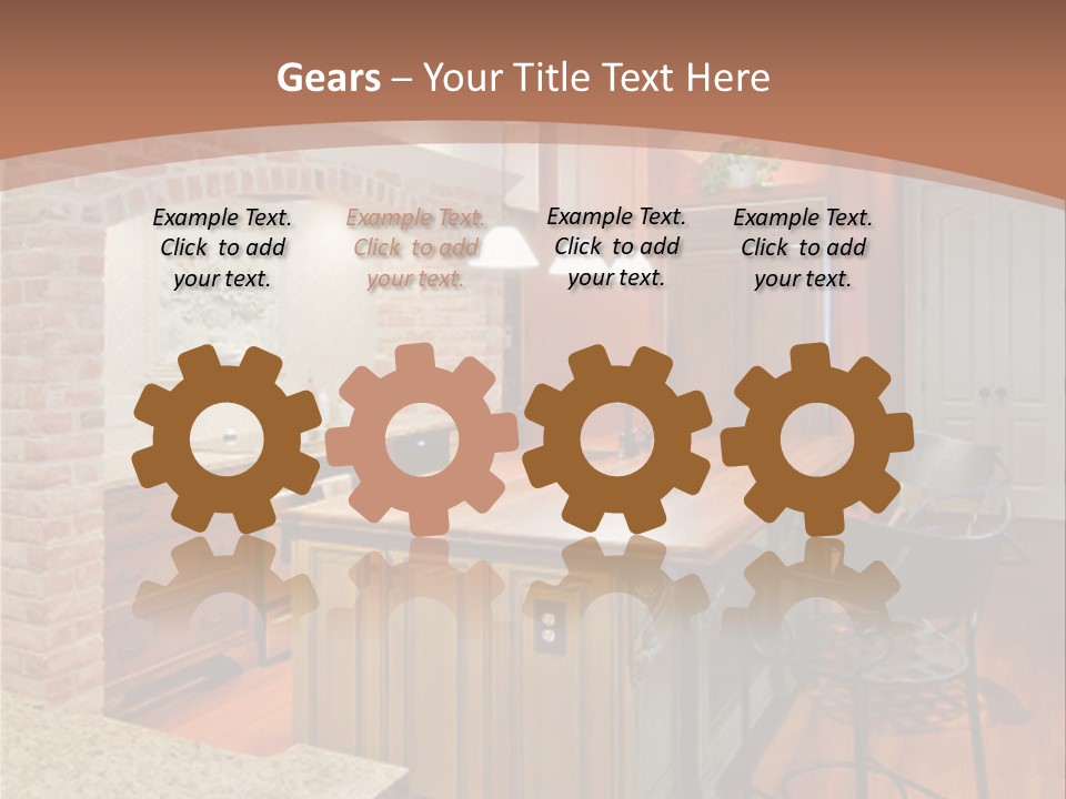 Bungalows At A Tropical Resort PowerPoint Template