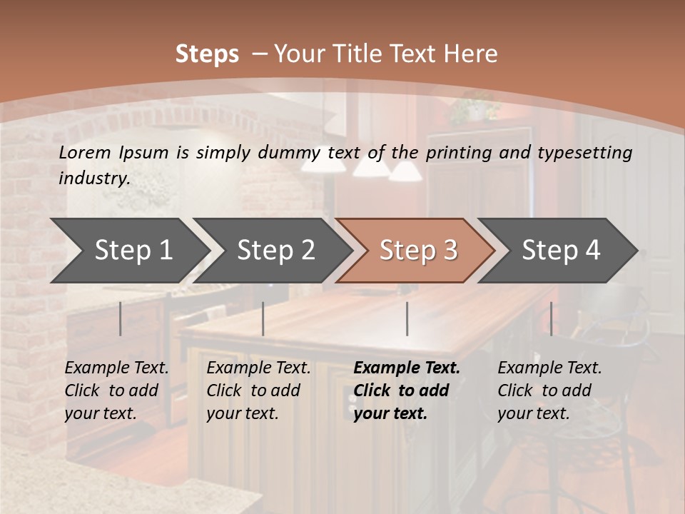 Bungalows At A Tropical Resort PowerPoint Template