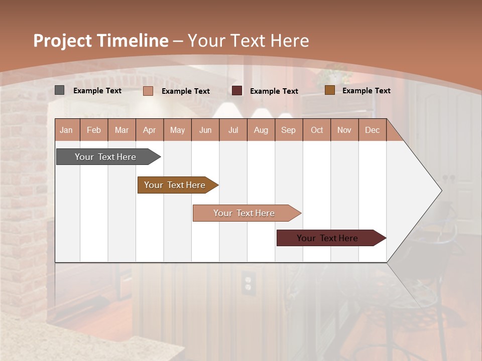 Bungalows At A Tropical Resort PowerPoint Template