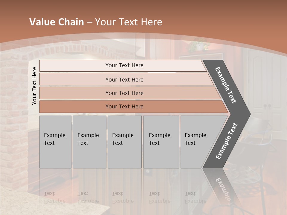 Bungalows At A Tropical Resort PowerPoint Template