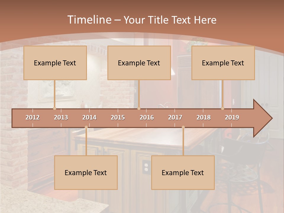 Bungalows At A Tropical Resort PowerPoint Template
