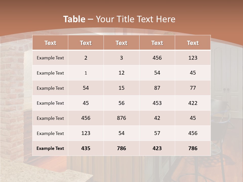 Bungalows At A Tropical Resort PowerPoint Template