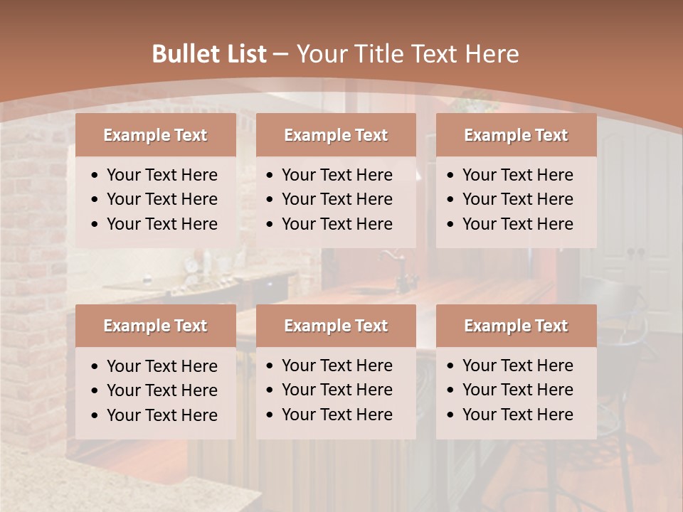 Bungalows At A Tropical Resort PowerPoint Template