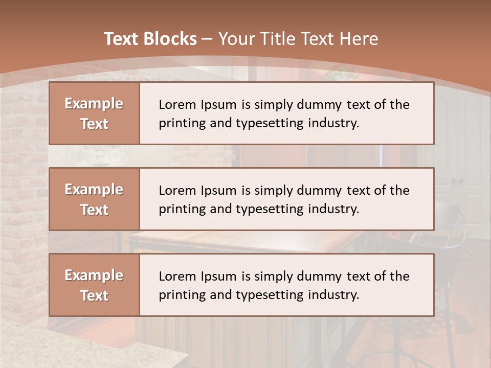 Bungalows At A Tropical Resort PowerPoint Template