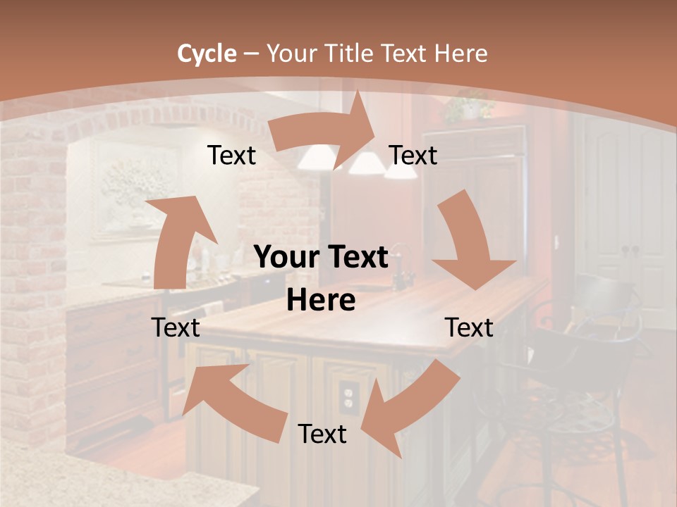 Bungalows At A Tropical Resort PowerPoint Template