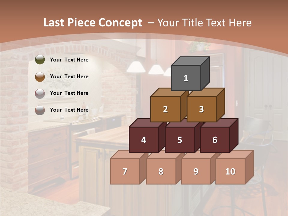 Bungalows At A Tropical Resort PowerPoint Template