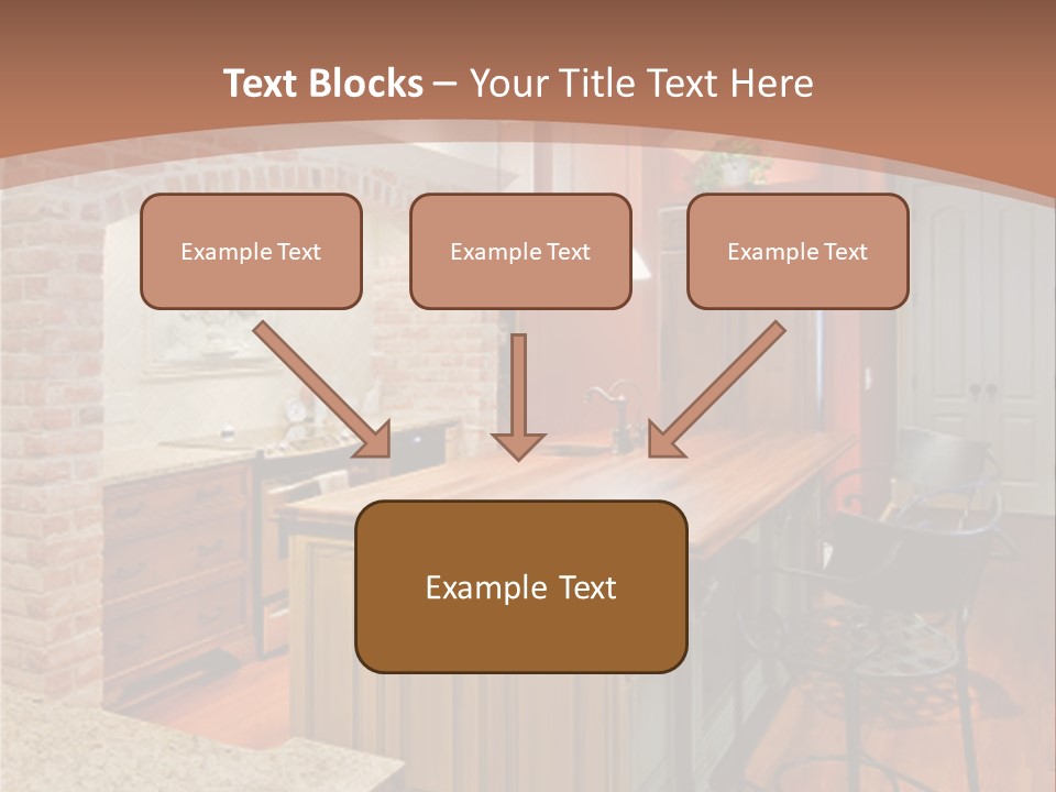 Bungalows At A Tropical Resort PowerPoint Template