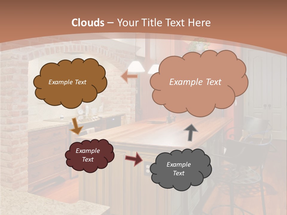 Bungalows At A Tropical Resort PowerPoint Template