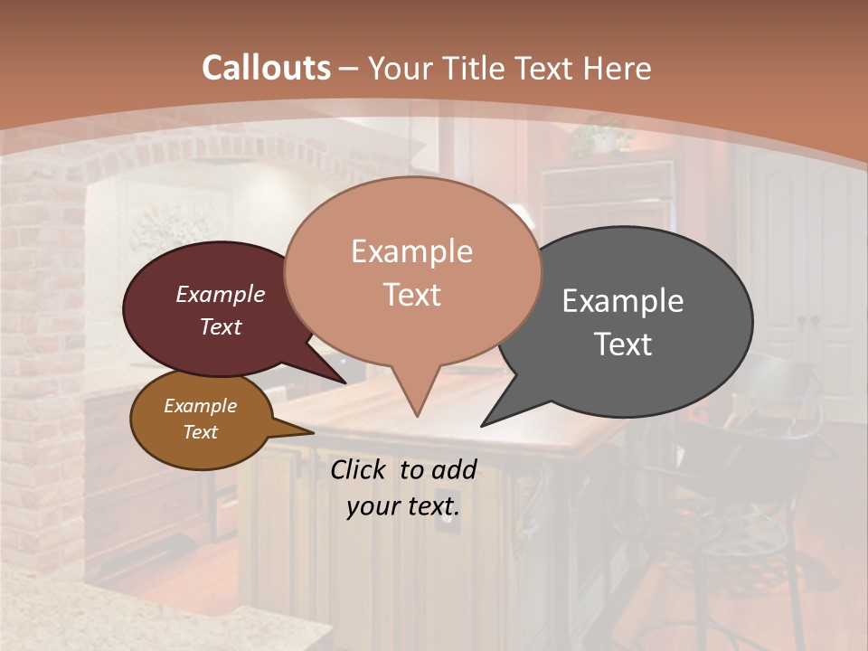 Bungalows At A Tropical Resort PowerPoint Template