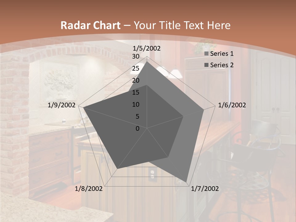 Bungalows At A Tropical Resort PowerPoint Template