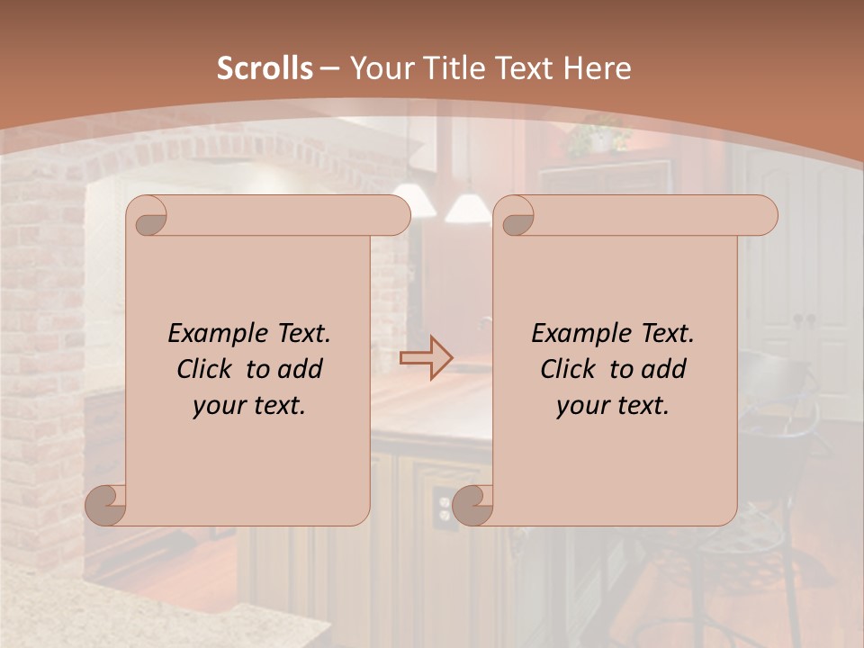 Bungalows At A Tropical Resort PowerPoint Template