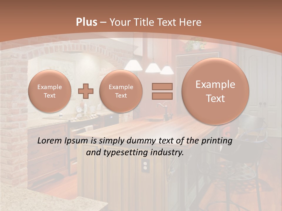 Bungalows At A Tropical Resort PowerPoint Template