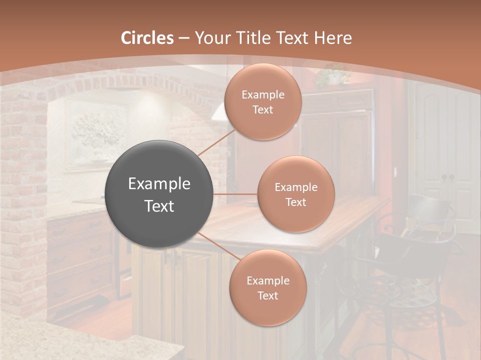 Bungalows At A Tropical Resort PowerPoint Template