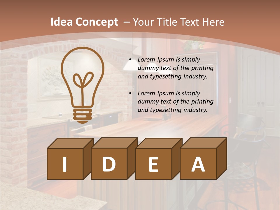 Bungalows At A Tropical Resort PowerPoint Template