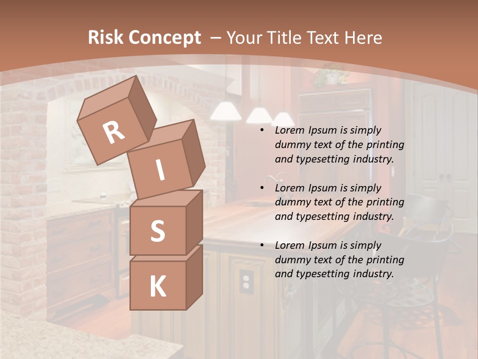 Bungalows At A Tropical Resort PowerPoint Template