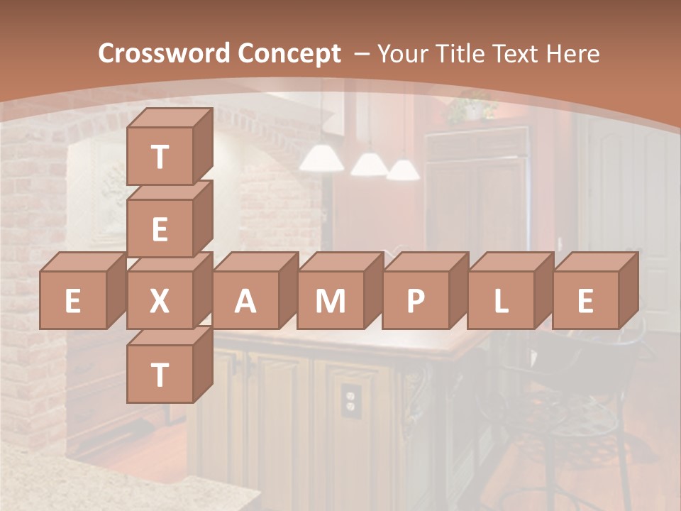 Bungalows At A Tropical Resort PowerPoint Template