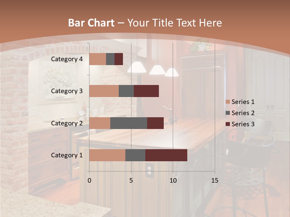 Bungalows At A Tropical Resort PowerPoint Template