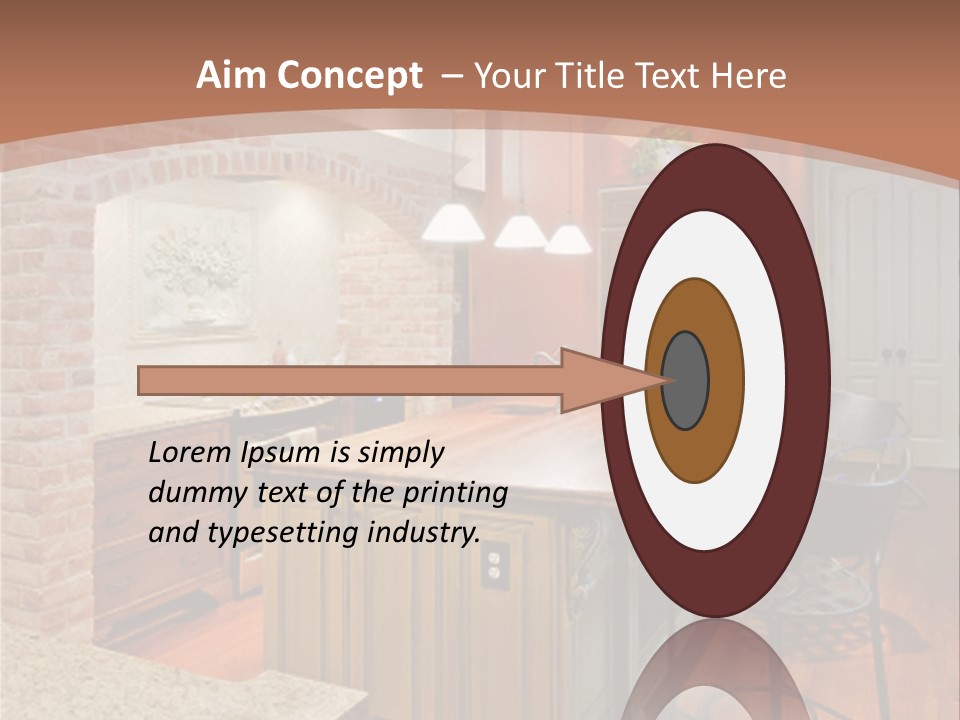 Bungalows At A Tropical Resort PowerPoint Template