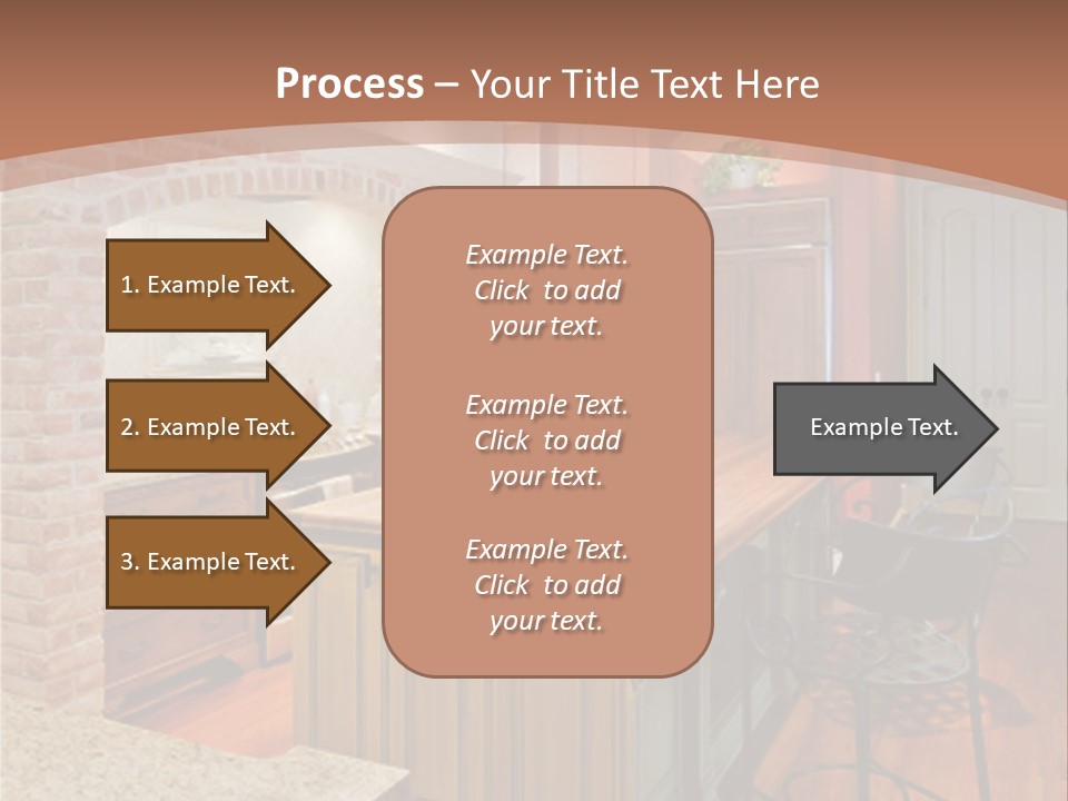 Bungalows At A Tropical Resort PowerPoint Template
