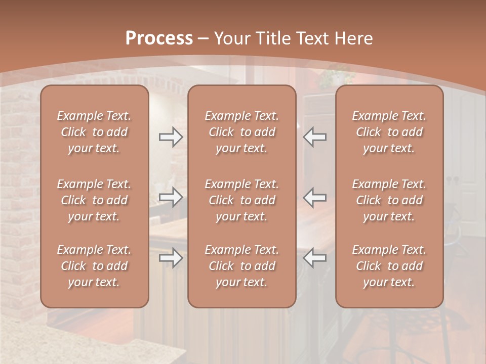 Bungalows At A Tropical Resort PowerPoint Template