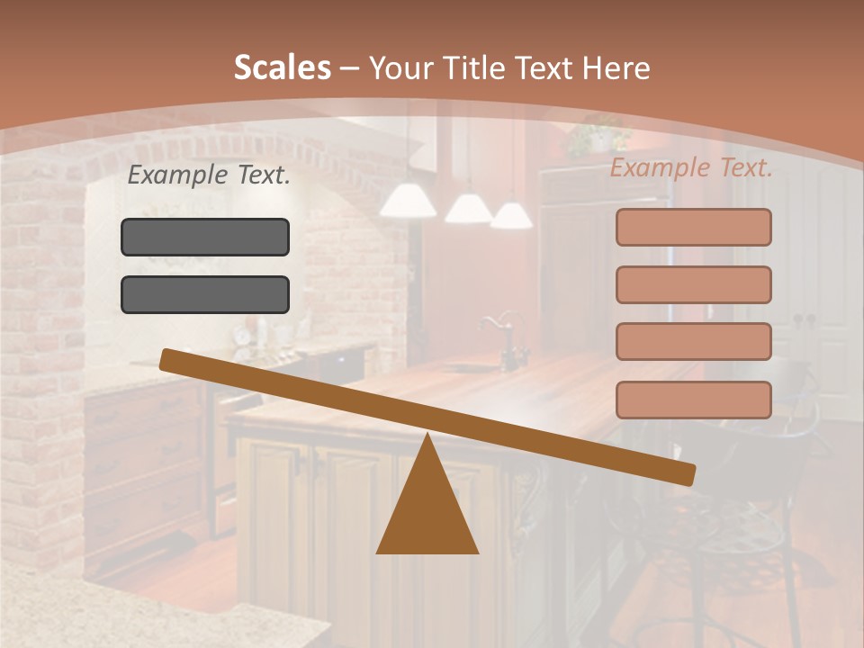Bungalows At A Tropical Resort PowerPoint Template