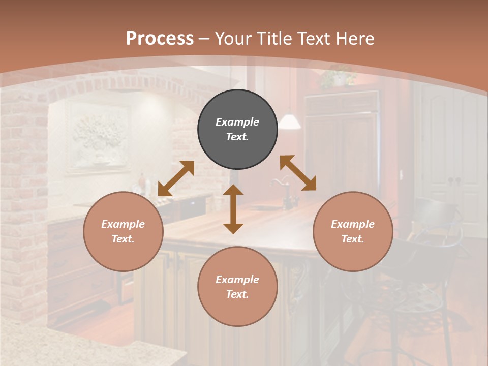 Bungalows At A Tropical Resort PowerPoint Template