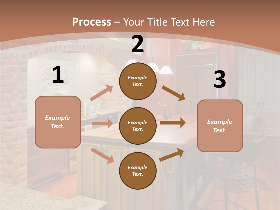 Bungalows At A Tropical Resort PowerPoint Template