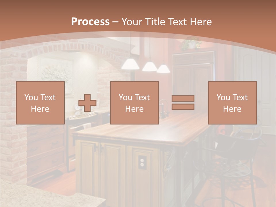Bungalows At A Tropical Resort PowerPoint Template