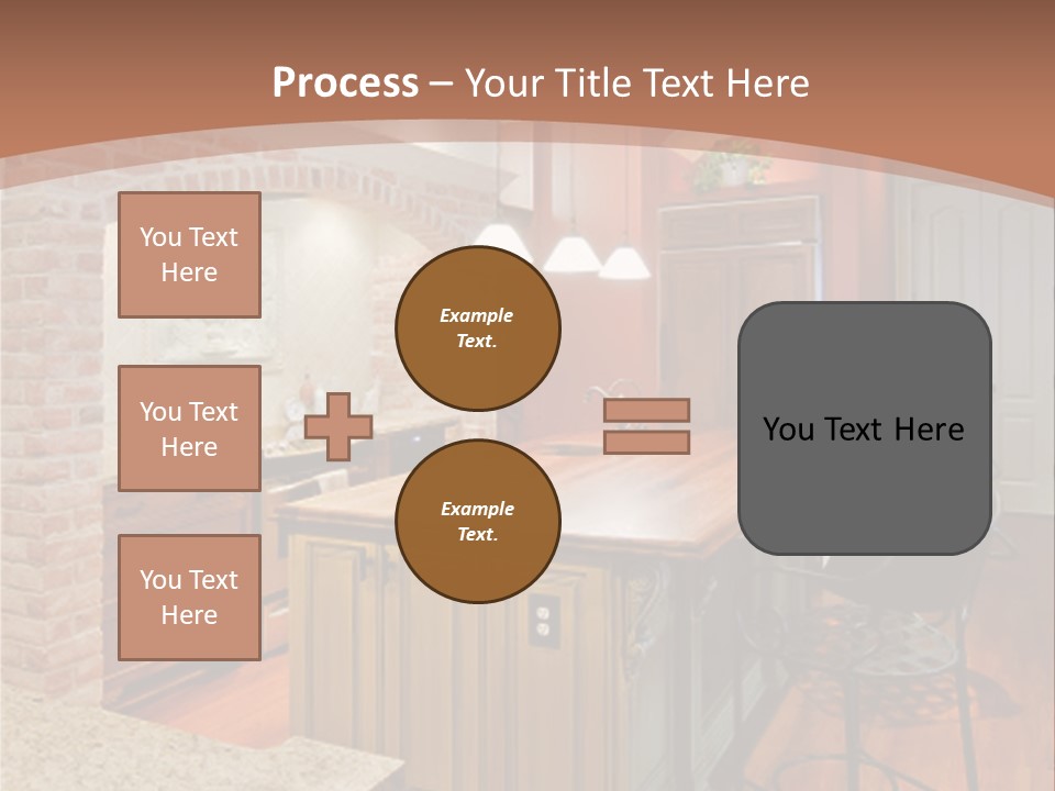 Bungalows At A Tropical Resort PowerPoint Template
