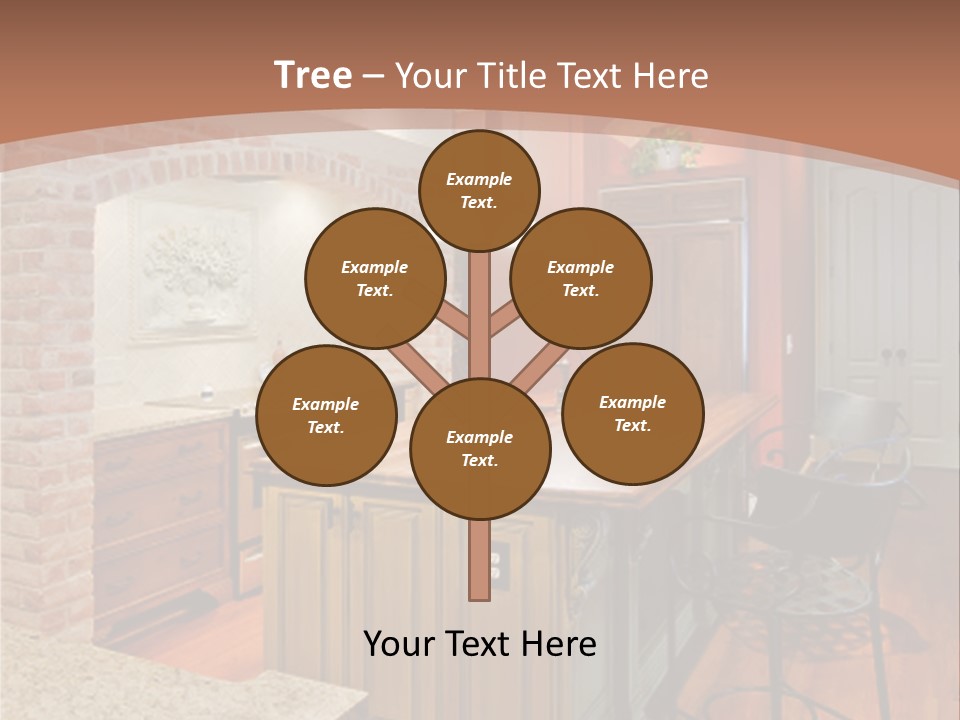 Bungalows At A Tropical Resort PowerPoint Template