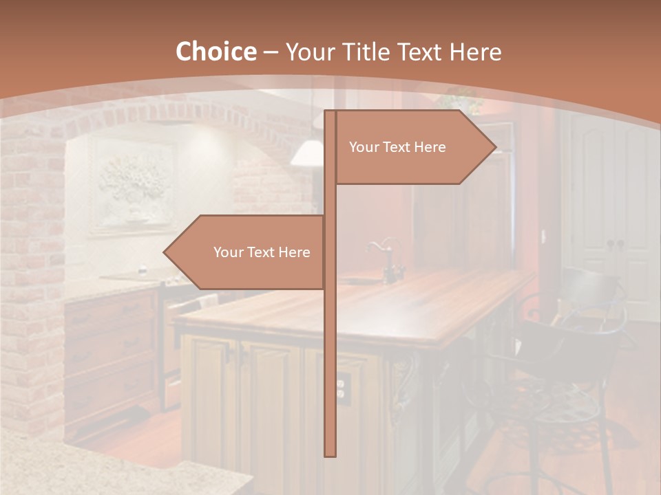 Bungalows At A Tropical Resort PowerPoint Template