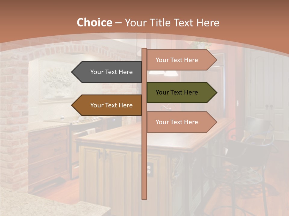 Bungalows At A Tropical Resort PowerPoint Template