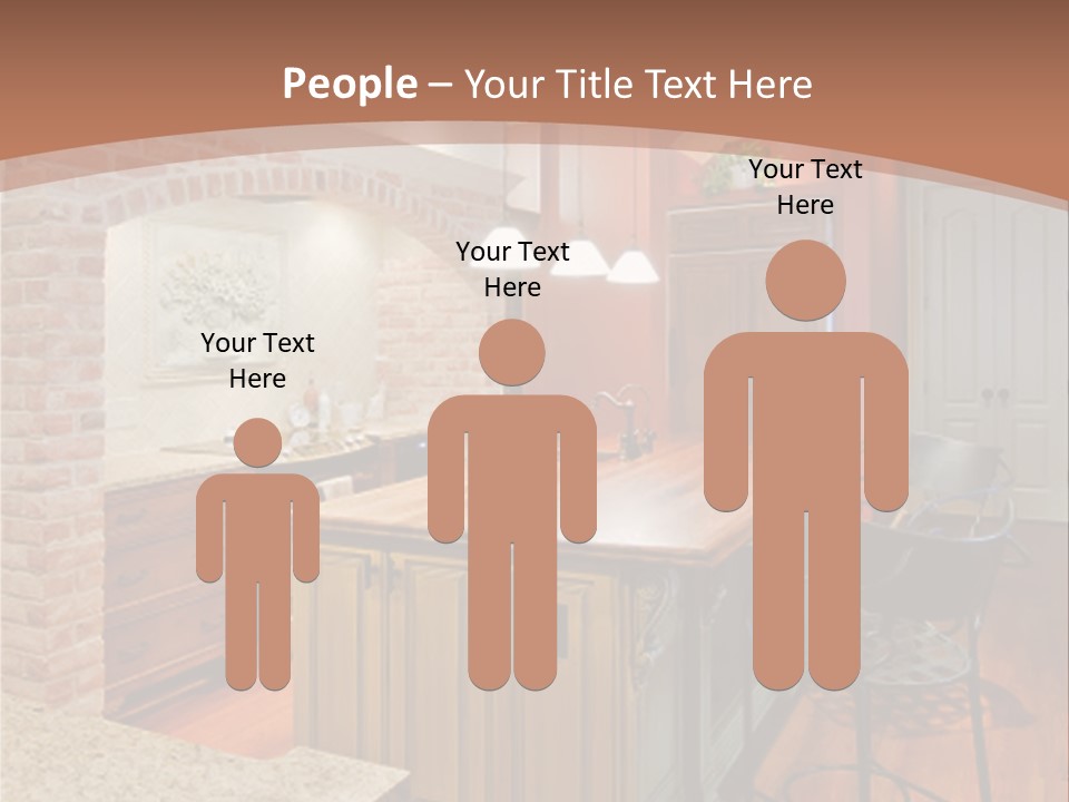 Bungalows At A Tropical Resort PowerPoint Template