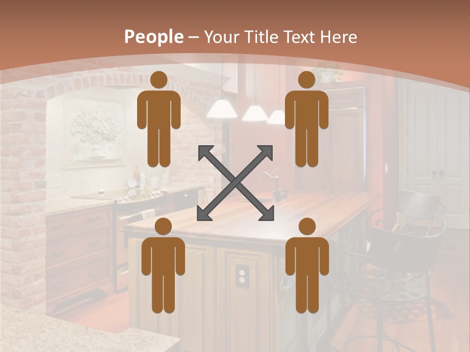 Bungalows At A Tropical Resort PowerPoint Template