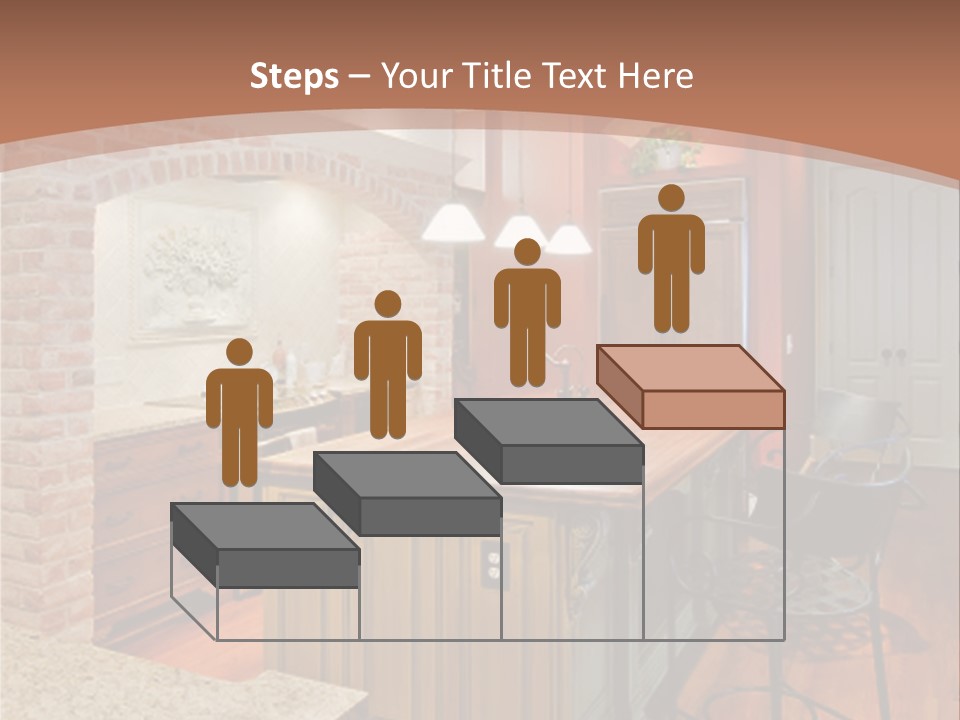 Bungalows At A Tropical Resort PowerPoint Template